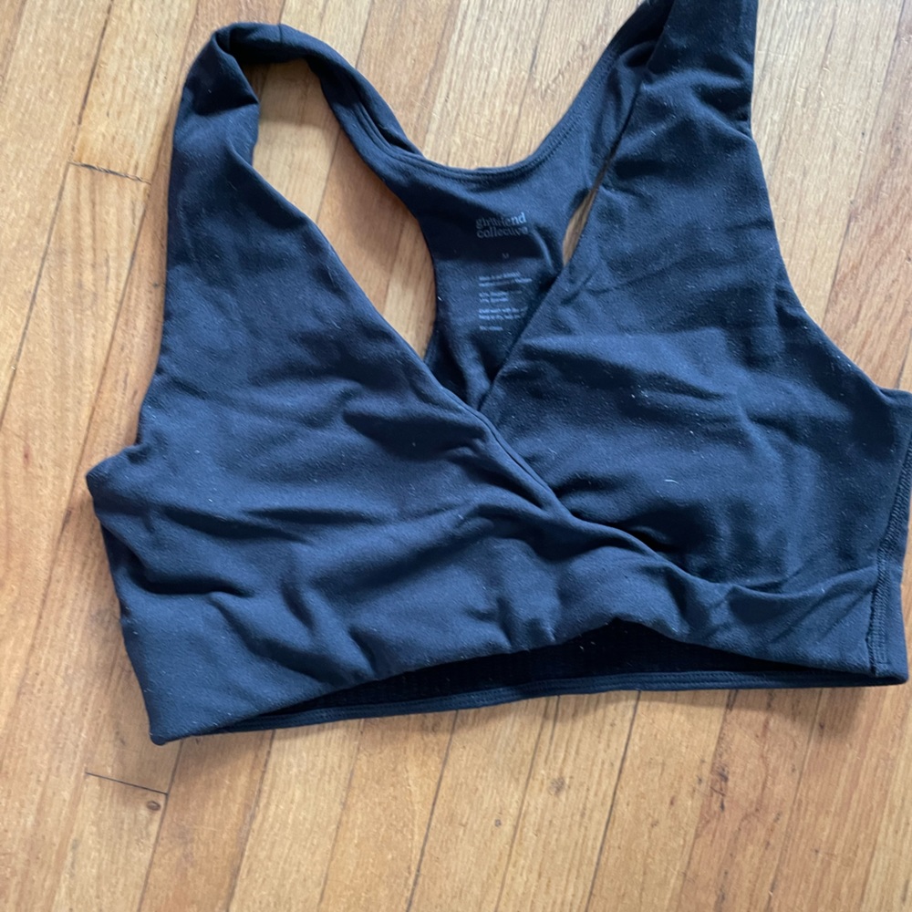 Girlfriend collective Black maternity sports bra